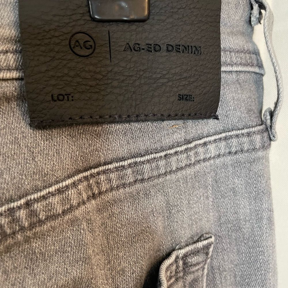 Adriano Goldschmied Everett Slim Straight Mens Gray Premium Denim Jeans 33/33‎ - Picture 10 of 10
